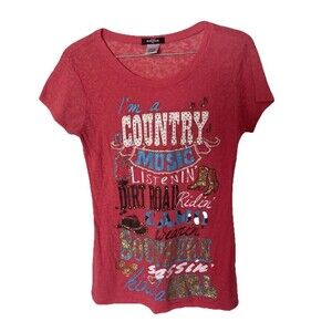 (P5) Ransom T-shirt, Girls Adult Size :Medium Glitter Pink